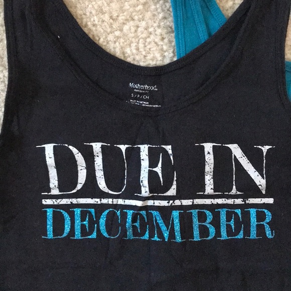 “Due in December” tank w/ bonus tank! - Picture 2 of 3